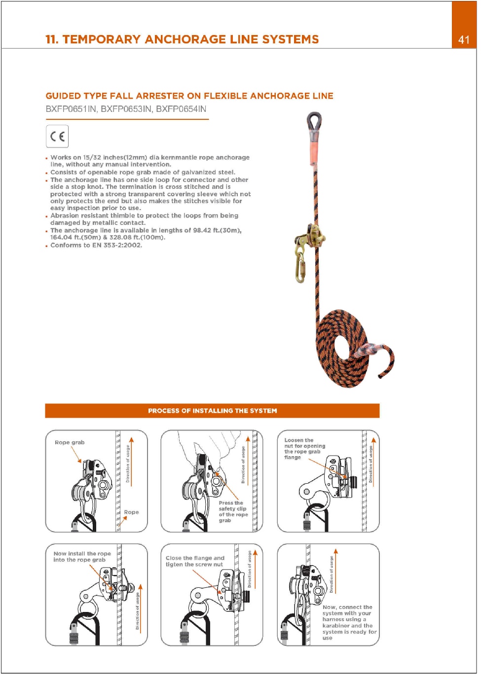 BLACK DECKER ANCHORAGE LINE SYSTEM